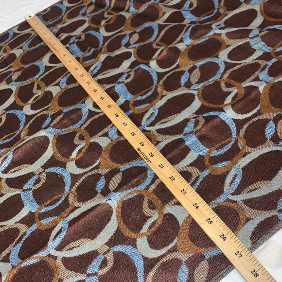 PASHMINA Brown Blue Abstract Ring Scarf Wrap One Size - Picture 4 of 6